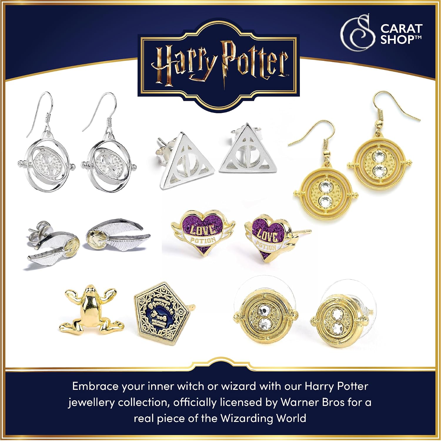 Official Harry Potter Luna Glasses Stud Earrings