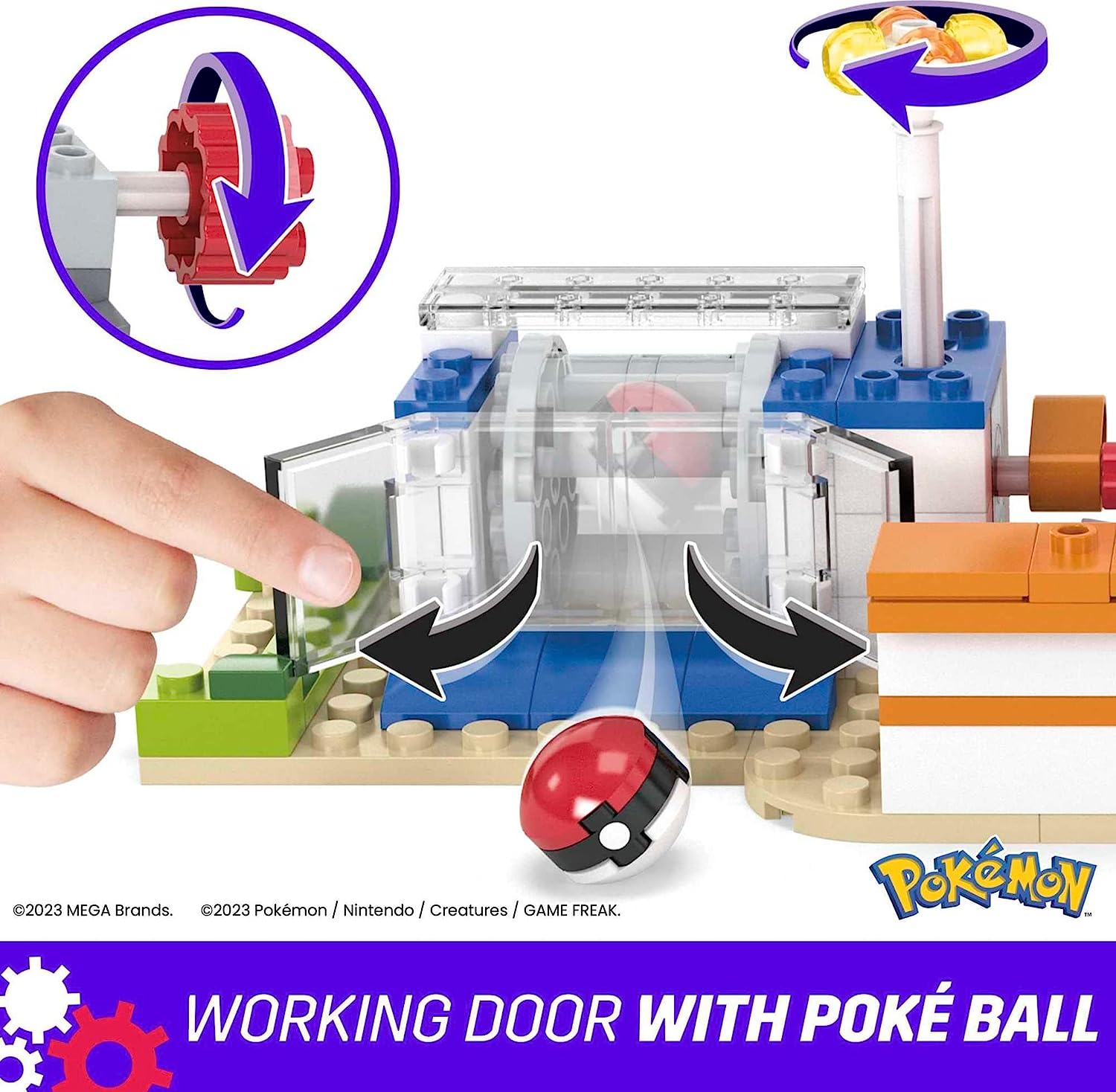MEGA Pokémon Playset, Forest Pokemon Center Includes Pikachu, Chansey, Eevee, and Togepi, Building Toys for Kids and Adults, Collectible Character Model with 648 Pieces, Toy for Ages 8 and Up, HNT93