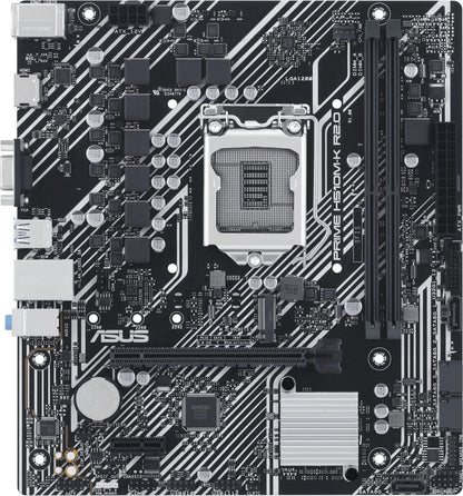 ASUS Prime H510M-K R2.0 Mainboard Sockel Intel LGA 1200 (Intel H470 Chipsatz, micro-ATX, DDR4 Speicher, PCIe 4.0, BIOS Flashback, USB 3.2 Gen 1, Aura Sync