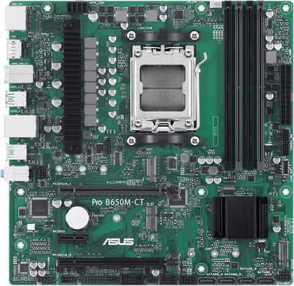 ASUS Pro B650M-CT-CSM Business Motherboard Socket AMD AM5 (Ryzen 7000, micro-ATX, DDR5 Memory, PCIe 5.0, USB 3.2 Gen 2, Commercial BIOS Kit