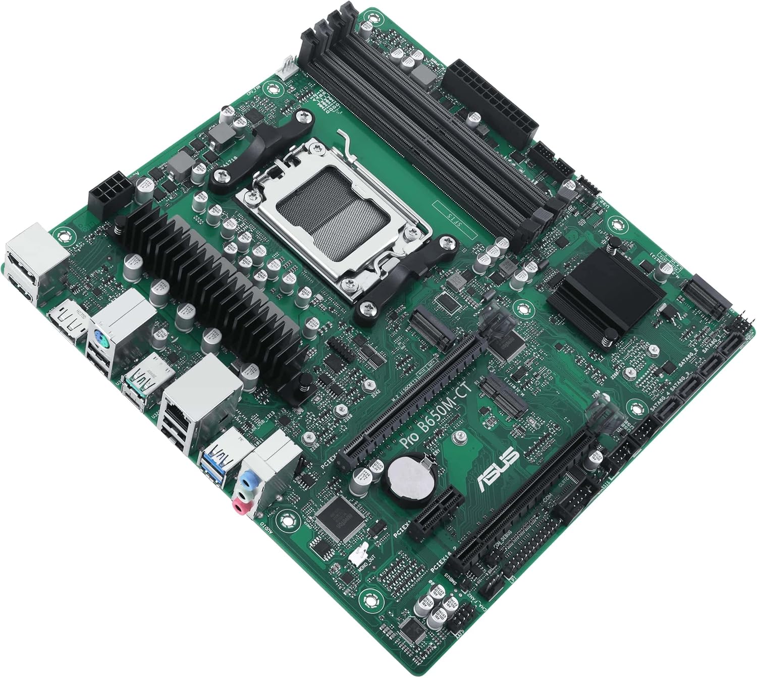 ASUS Pro B650M-CT-CSM Business Motherboard Socket AMD AM5 (Ryzen 7000, micro-ATX, DDR5 Memory, PCIe 5.0, USB 3.2 Gen 2, Commercial BIOS Kit