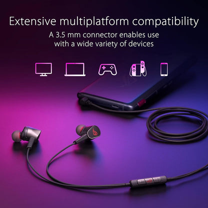 ASUS ROG Cetra Core II Headset Wired In-ear Gaming Black