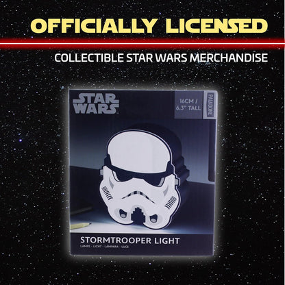 Paladone Star Wars Stormtrooper Night Light - Officially Licensed Lucas Film Bedroom Décor and Desk Lamp, Gift for Mandalorian Fans, Battery Powered