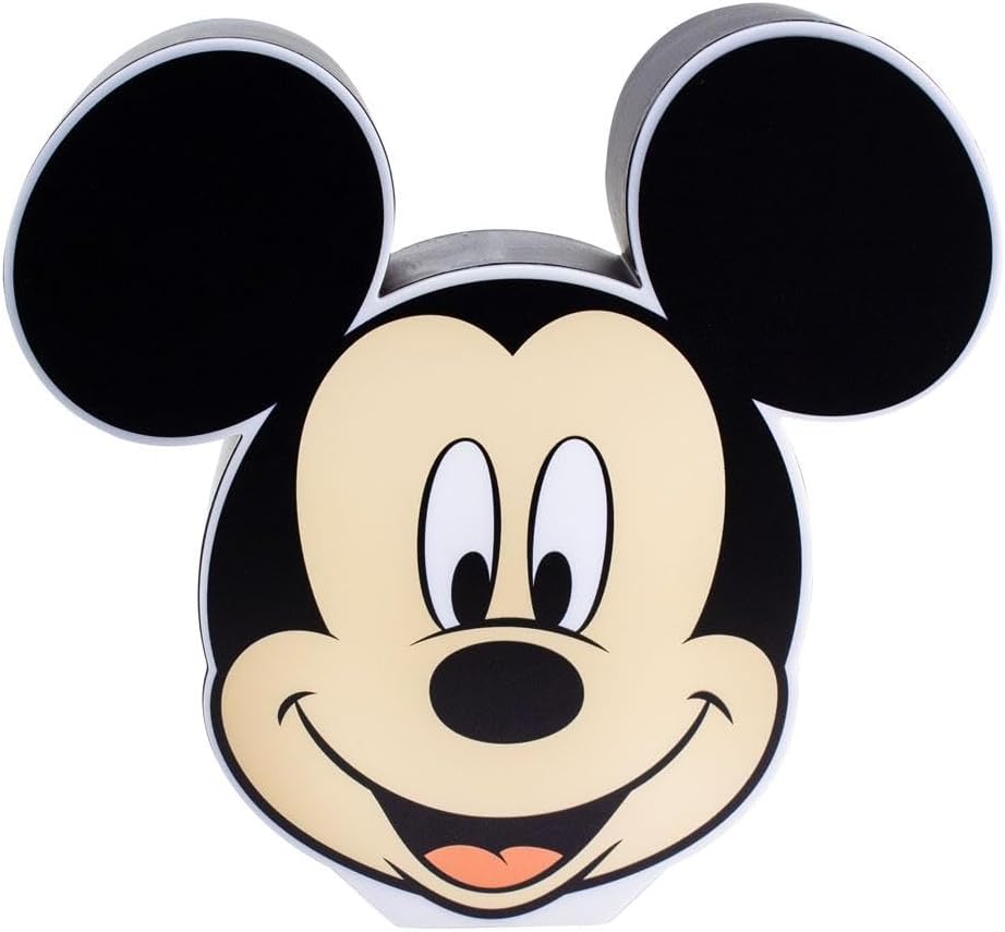 Paladone Mickey Mouse Night Light - Officially Licensed Disney Bedroom Decor and Desk Lamp, Gift for Disney Fans