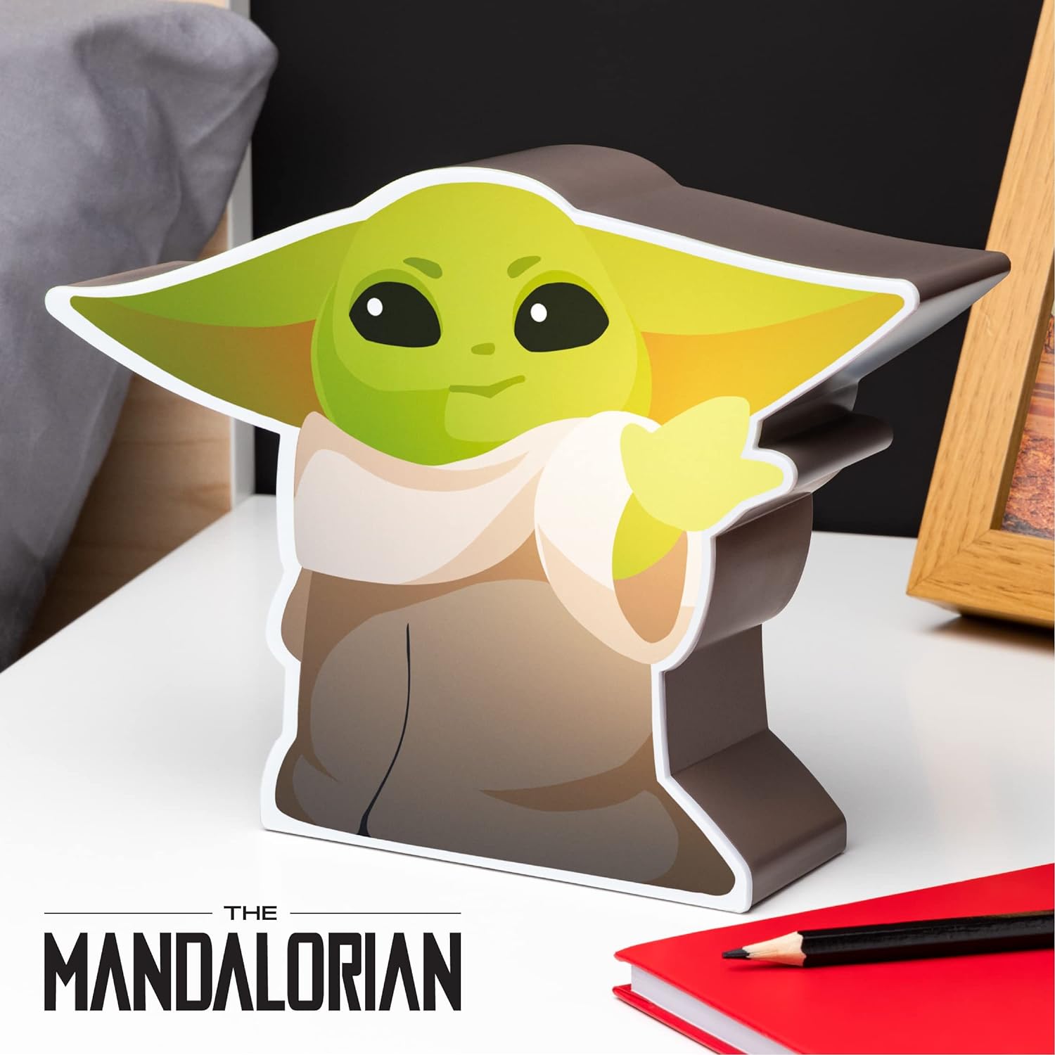 Paladone The Mandalorian The Child Night Light | Grogu Officially Licensed Star Wars Bedroom Decor and Desk Lamp