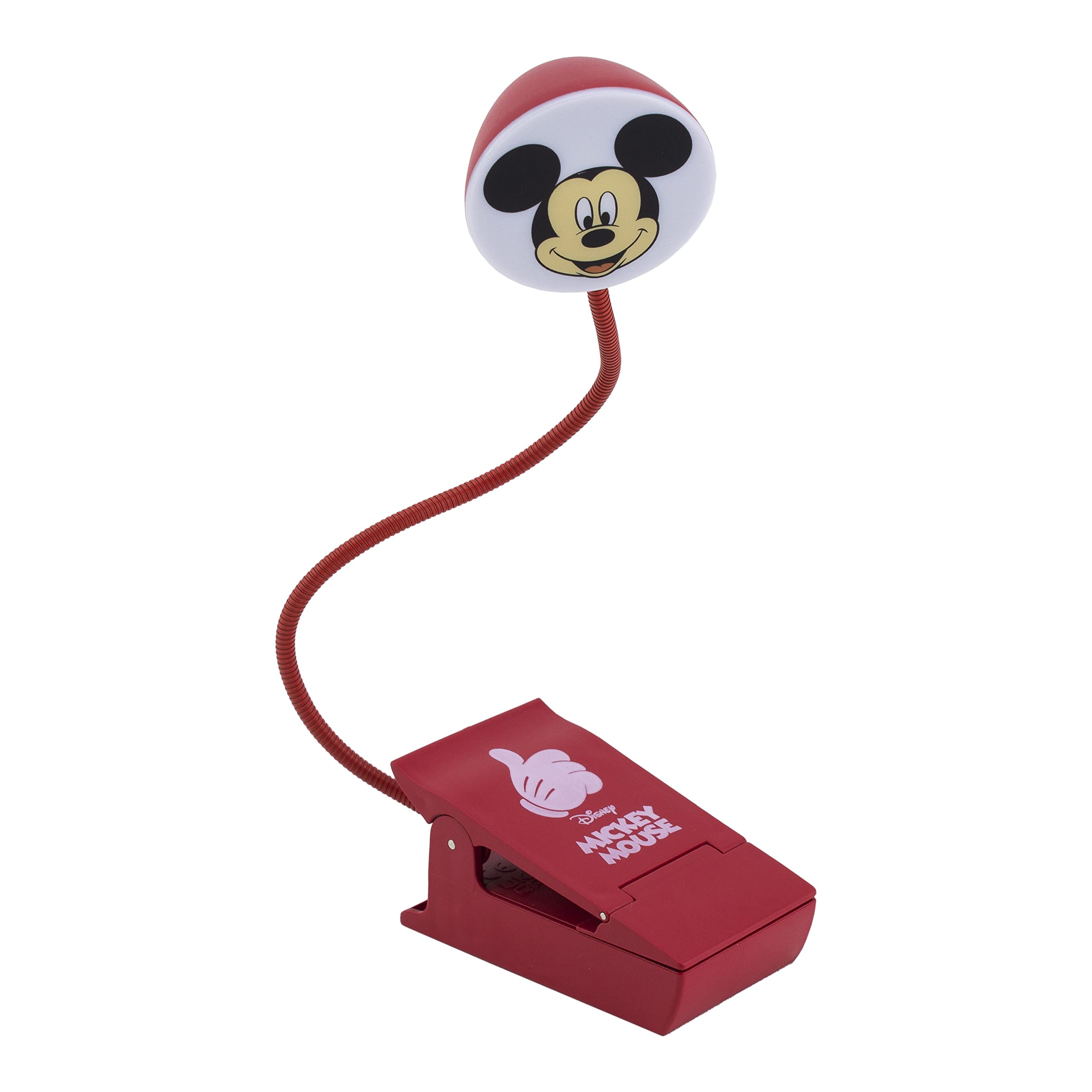 Mickey Mouse Reading Light | Disney Book Light for Reading in Bed or Portable Light for Travel