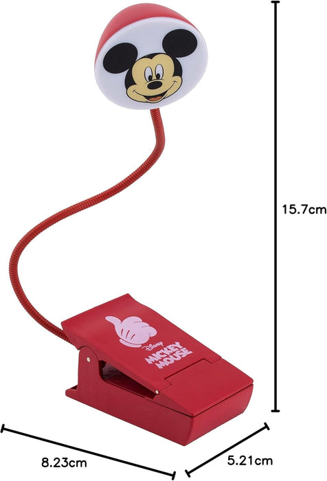 Mickey Mouse Reading Light | Disney Book Light for Reading in Bed or Portable Light for Travel