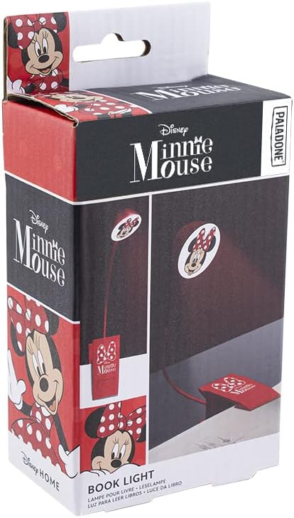 Paladone Minnie Mouse Reading Light | Disney Book Light for Reading in Bed or Portable Light for Travel