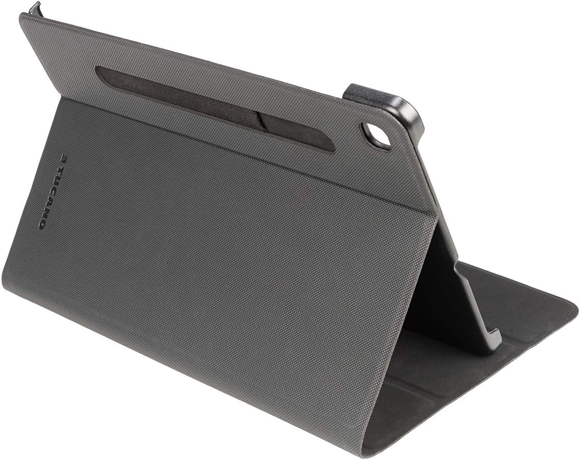 Tucano Gala - Custodia con copertina frontale per Samsung Galaxy Tab S6 Lite, con funzione supporto inclinabile e passante per penna