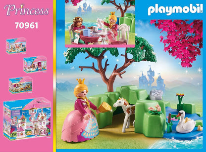 Playmobil 70961 Princess Promo Pack Princess Picnic with Foal, Fairy Princess with Swan Family, Fairy Tale, toy playset suitable for ages 4+