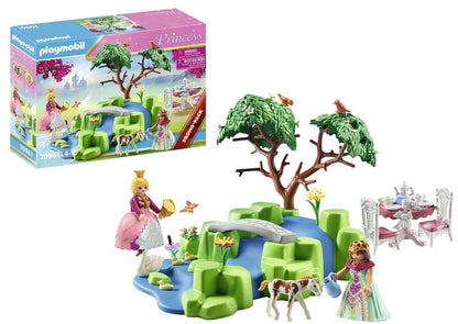 Playmobil 70961 Princess Promo Pack Princess Picnic with Foal, Fairy Princess with Swan Family, Fairy Tale, toy playset suitable for ages 4+