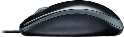 Logitech MK120 Wired Keyboard and Mouse Combo for Windows, QWERTY Spanish Layout - Black