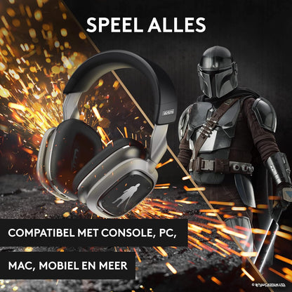 Logitech G Astro A30 Lightspeed Wireless Gaming Headset for Xbox- Bluetooth, 2.4Ghz, Built-In & Detachable Mic, USB-C, 3.5mm, for Xbox Series X|S, Switch, PC - The Mandalorian Edition