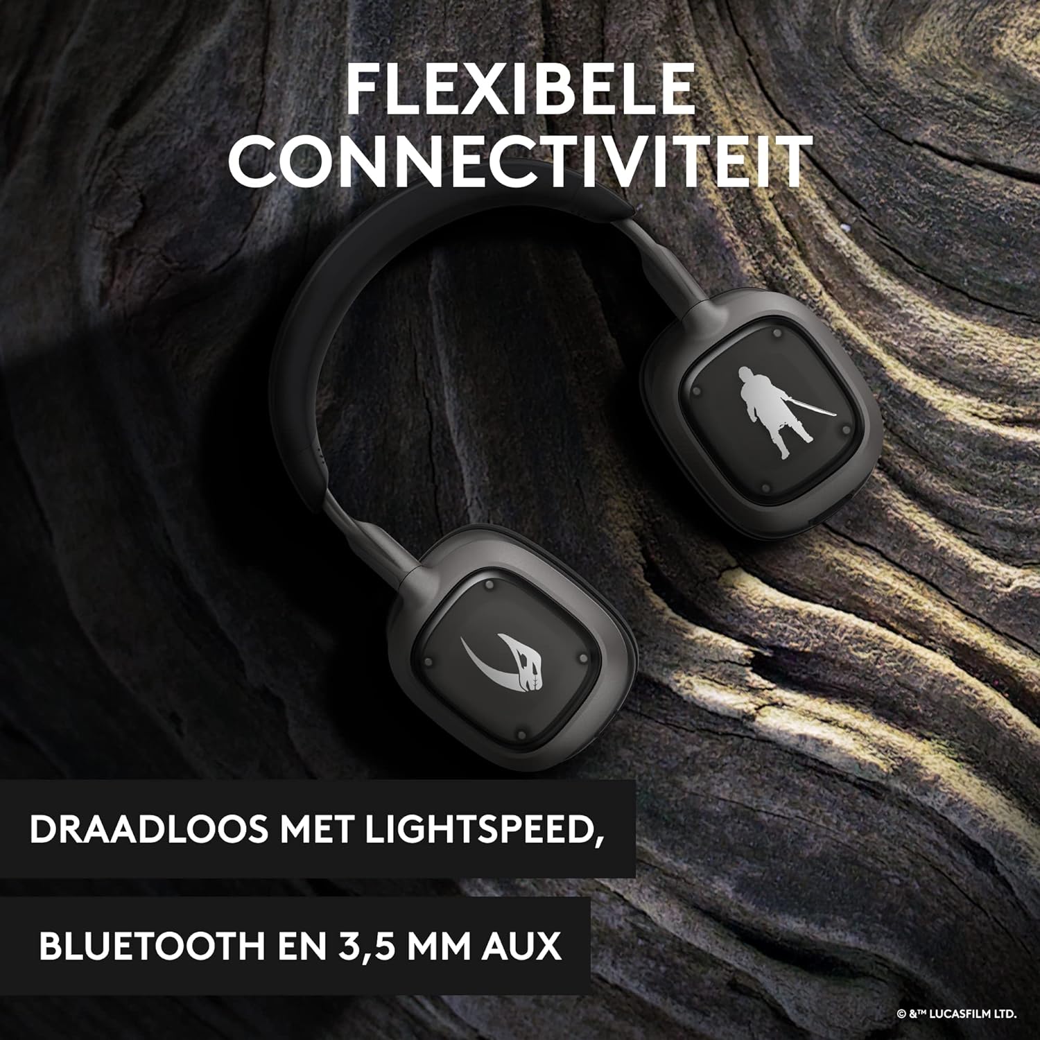 Logitech G Astro A30 Lightspeed Wireless Gaming Headset for Xbox- Bluetooth, 2.4Ghz, Built-In & Detachable Mic, USB-C, 3.5mm, for Xbox Series X|S, Switch, PC - The Mandalorian Edition