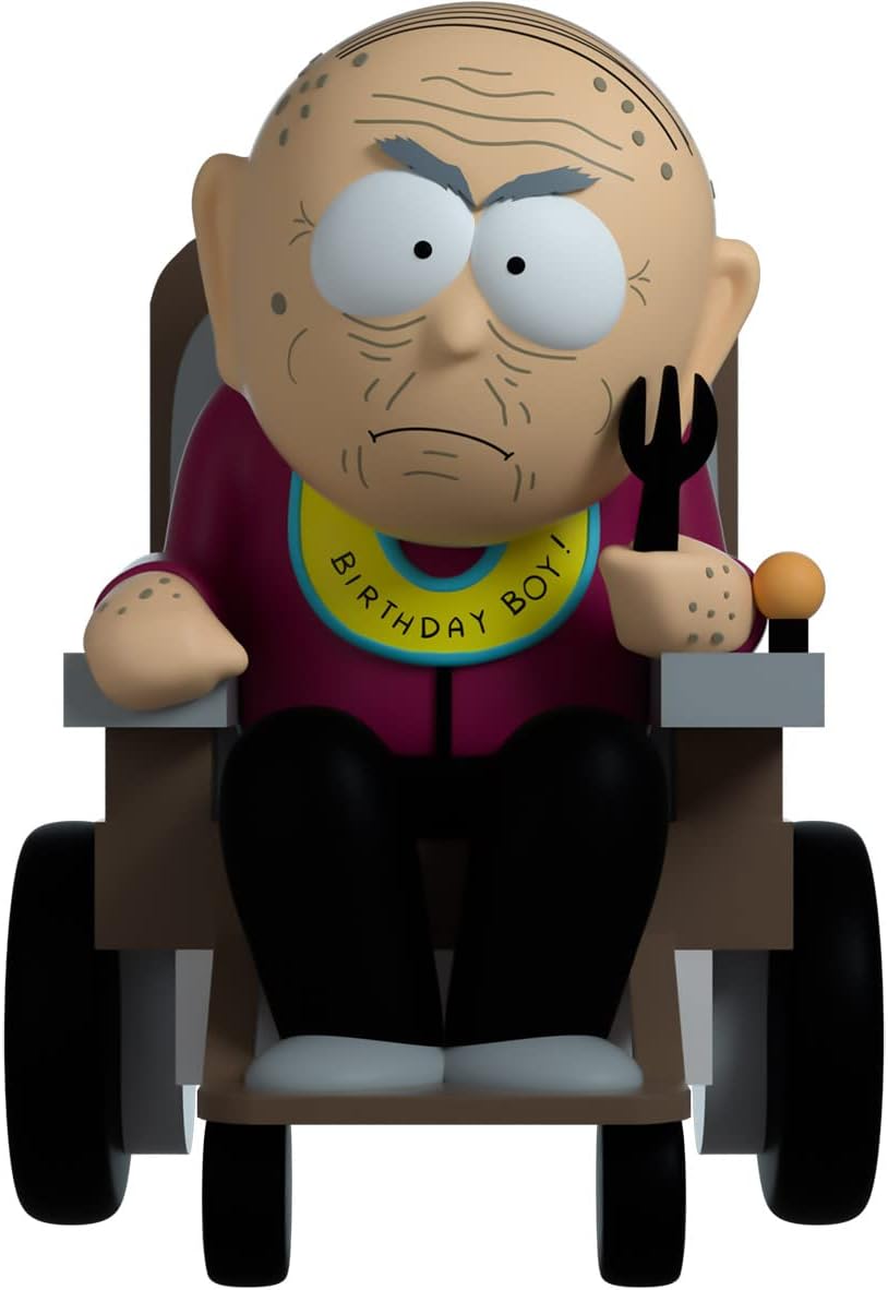 You Tooz South Park Grandpa Marsh 4.2'' Inch Vinyl Figure, Detailed South Park Collectible Fiurine of Grandpa Marsh South Park Collection, Black,blue,purple, (61511
