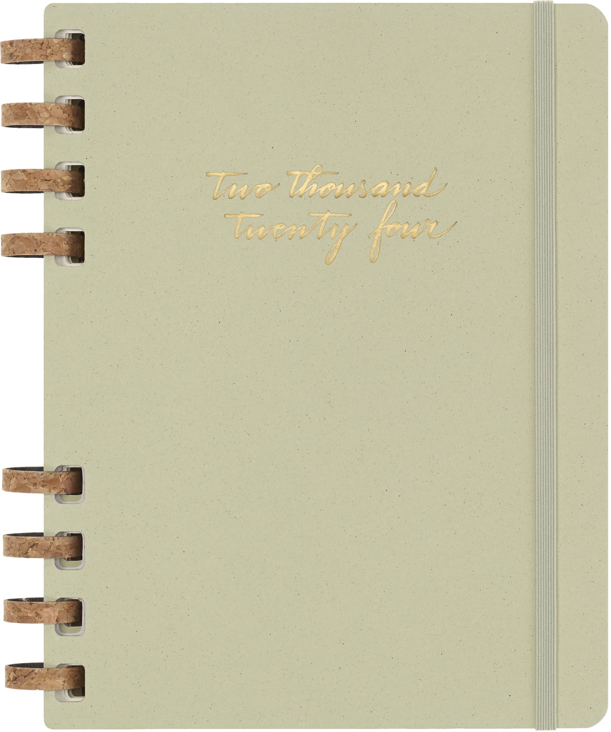 Moleskine Monthly and Weekly Spiral Agenda 12 Months 2024, Agenda 2024, Size XL 20,4x25,2, Hard Cover and Elastic Closure, Colour Crush Kiwi