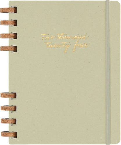 Moleskine Monthly and Weekly Spiral Agenda 12 Months 2024, Agenda 2024, Size XL 20,4x25,2, Hard Cover and Elastic Closure, Colour Crush Kiwi
