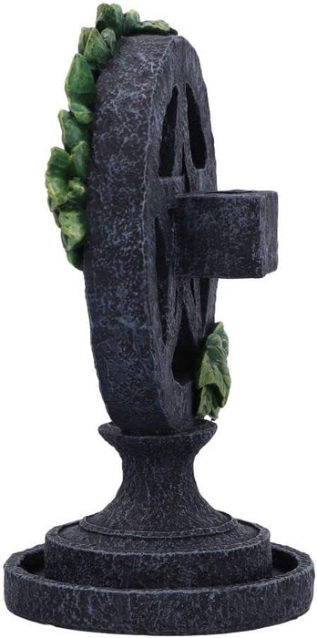 Aged Wiccan Pentagram Backflow Incense Burner 19Cm