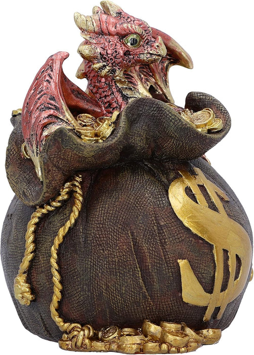 Nemesis Now Jackpot Money Box 12.2cm, Resin, Jackpot Money Box, Dragon Money Box, Fantasy Giftware, Cast in the Finest Resin, Hand-Painted
