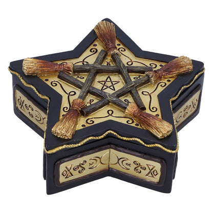 Nemesis Now Magick - Caja protectora de resina (16 cm), color blanco