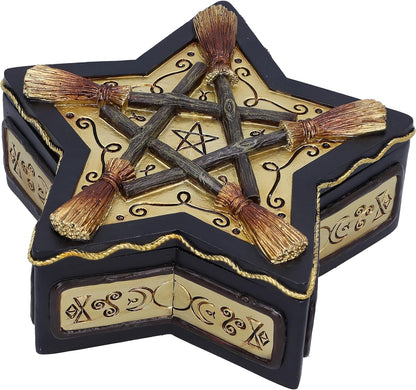Nemesis Now Magick - Caja protectora de resina (16 cm), color blanco