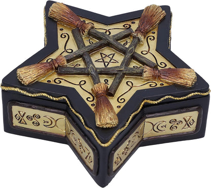 Nemesis Now Magick - Caja protectora de resina (16 cm), color blanco