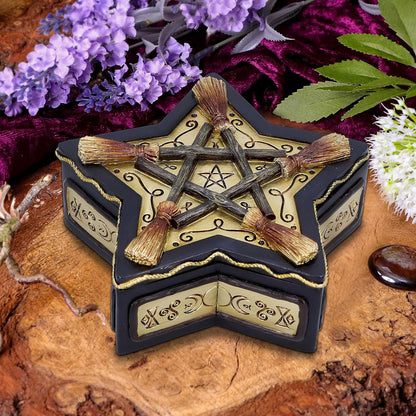 Nemesis Now Magick - Caja protectora de resina (16 cm), color blanco