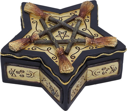 Nemesis Now Magick - Caja protectora de resina (16 cm), color blanco