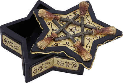 Nemesis Now Magick - Caja protectora de resina (16 cm), color blanco