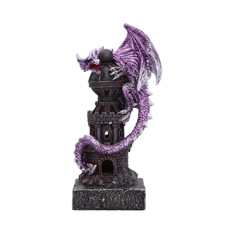 Guardian Of The Tower Purple Dragon Figurine 17.7Cm