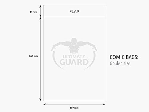 Comic Bags (Golden Size, Pack of 100
