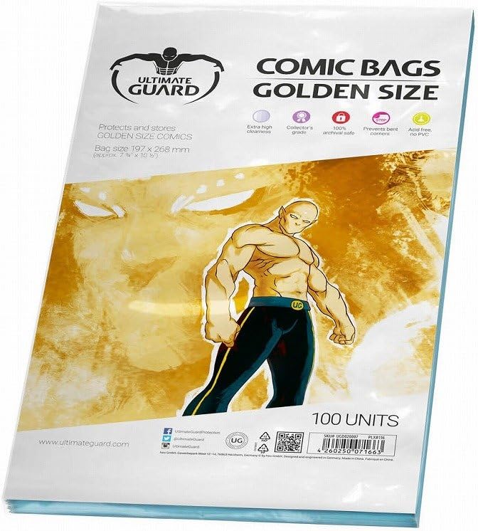 Golden Comic Bags