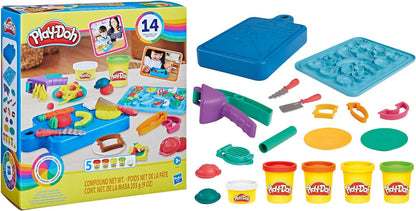 Play-Doh, Il Mio Primo Set da Chef, playset con 14 Accessori da Cucina, Giocattolo presscolare per attività artistiche e manuali, per Bambini e Bambine dai 3 Anni in su