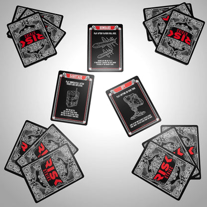 Risk Strike Cards and Dice Game, Quick-Playing Strategy Card Game for 2-5 Players, 20 Min. Average, Family Games, Party Games