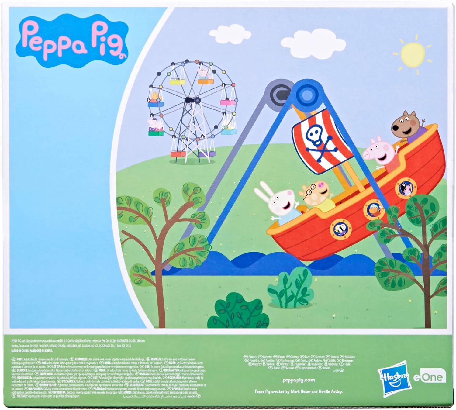 Peppa Pig Toys Peppa's Pirate Ride Playset with 2 Figures, Kids Toys Small PIRATE RIDE