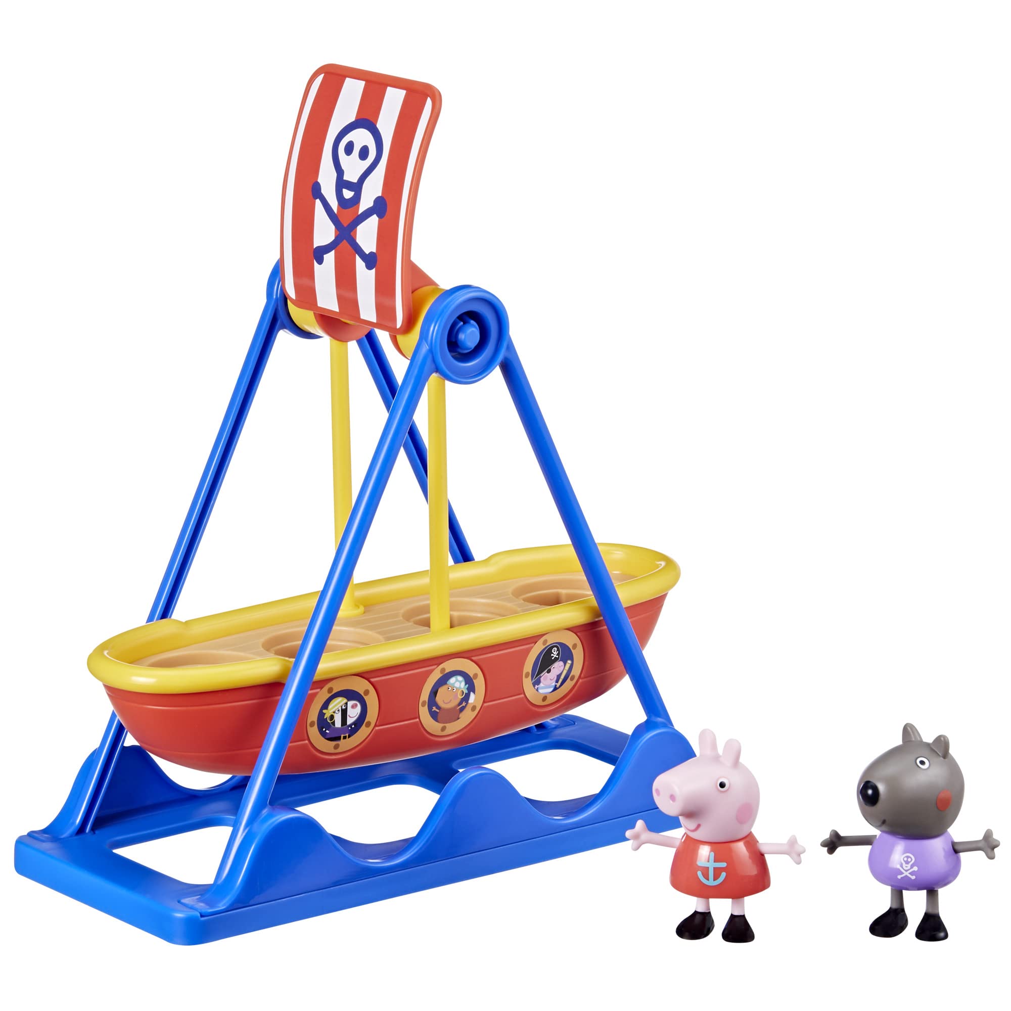 Peppa Pig Toys Peppa's Pirate Ride Playset with 2 Figures, Kids Toys Small PIRATE RIDE