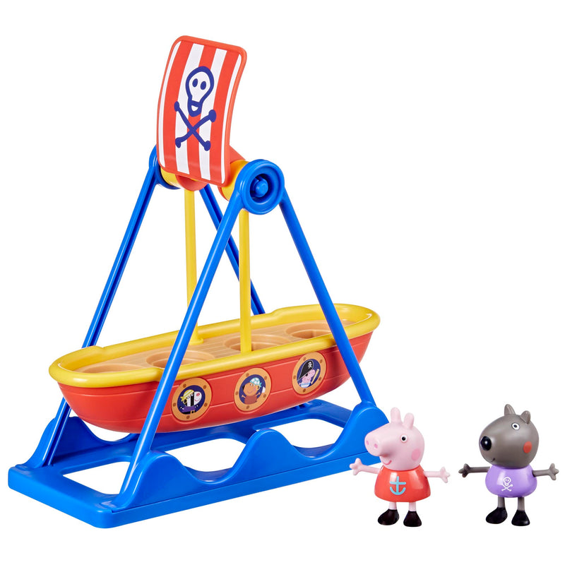 Peppa Pig Toys Peppa's Pirate Ride Playset with 2 Figures, Kids Toys Small PIRATE RIDE