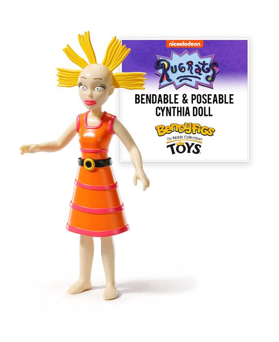BendyFigs The Noble Collection Rugrats Cynthia - Noble Toys 16 cm buigbare Posable Collectible Pop Figure met Stand en Mini Accessory