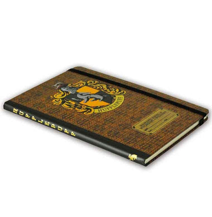 Harry Potter | Hufflepuff Logo | Hardcover Notizbuch A5 | mit Gummiband | liniert