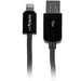 StarTech.com USBLT3MB 3 m (10 ft) Long Black Apple 8-Pin Lightning Connector to USB Cable for iPhone/iPod/iPad, Charge and Sync Cable Black 10 ft/3 m Single