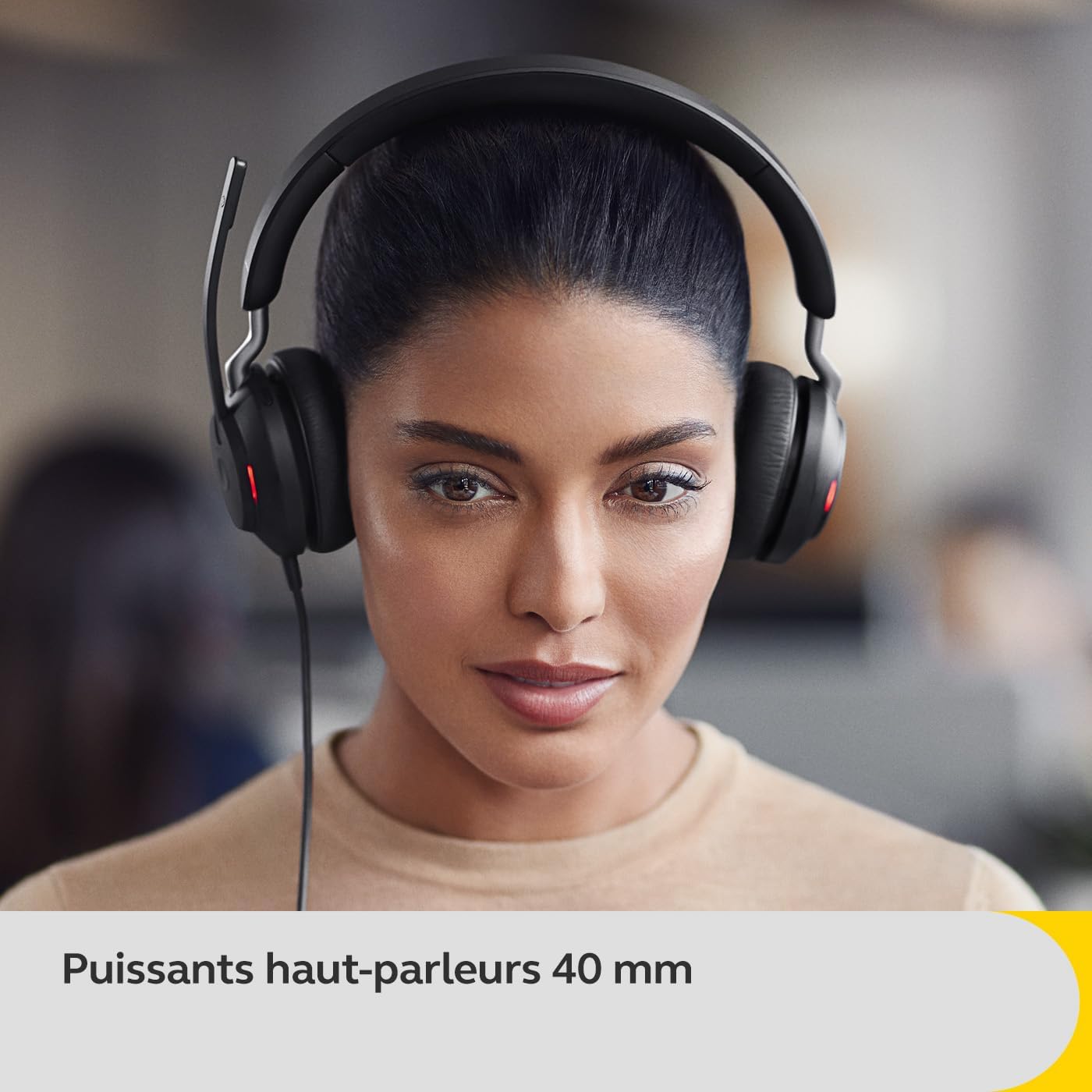 Jabra Evolve2 40 SE Wired Noise-Cancelling Stereo Headset With 3-Mic Call Technology and USB-A Cable - Works with all Leading Unified Communications Platforms such as Zoom and Google Meet - Black