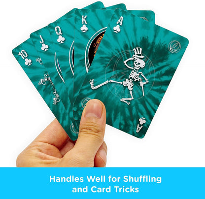 AQUARIUS Grateful Dead Playing Cards - Grateful Dead Themed Deck of Cards for Your Favorite Card Games - Officially Licensed Grateful Dead Merchandise & Collectibles