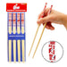 GAMAGO David Bowie Bamboo Chopsticks Set – 4 Pair of Adorably Cute Reusable Chop-Sticks - Easy Grip, Lightweight, Durable, 9.25 Inches