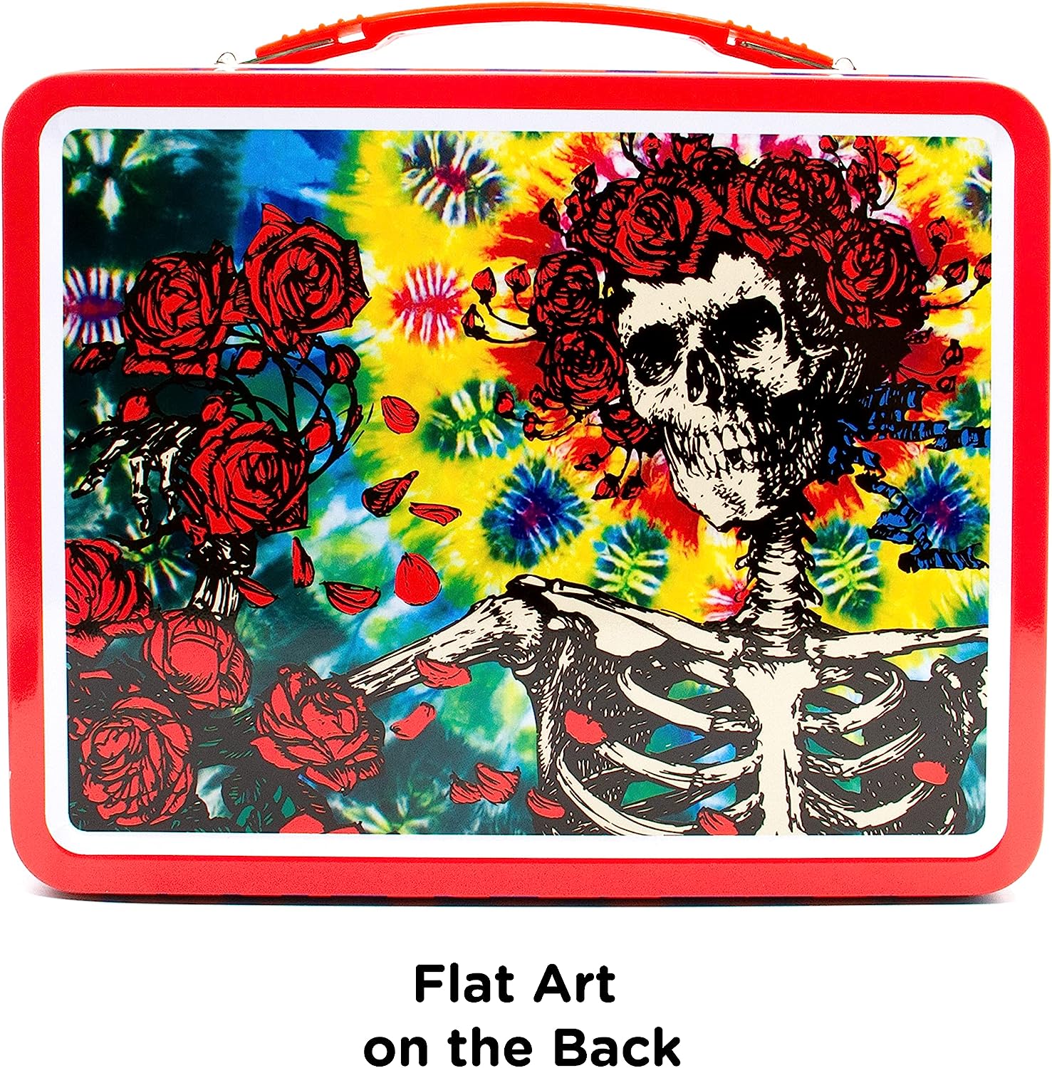 AQUARIUS Grateful Dead Fun Box – Robusta scatola di latta con manico in plastica e copertina frontale in rilievo, licenza ufficiale Grateful Dead Merchandise e regalo da collezione per bambini