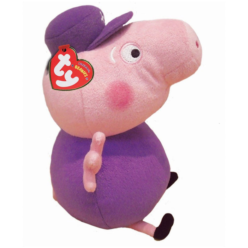 TY 46264 Peppa Grandpa Pig, Multicolored, 6"
