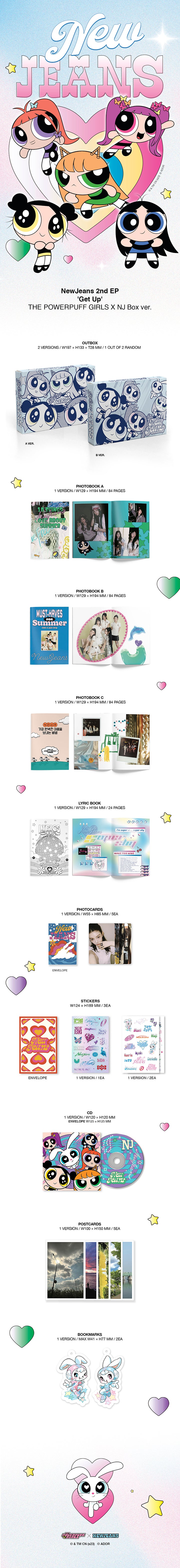 NewJeans 2nd EP 'Get Up' (The POWERPUFF GIRLS X NJ Box Ver.)