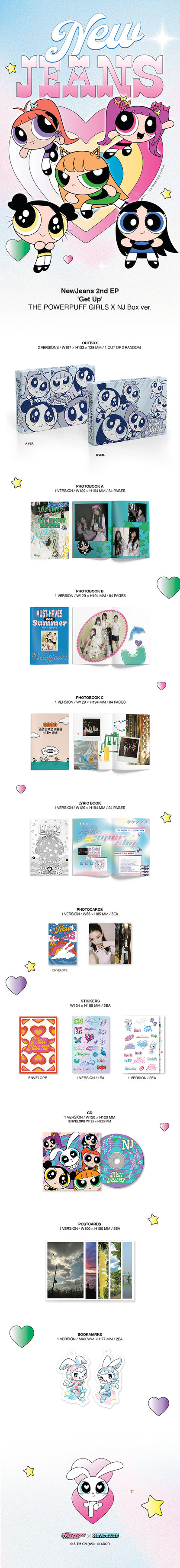 NewJeans 2nd EP 'Get Up' (The POWERPUFF GIRLS X NJ Box Ver.)