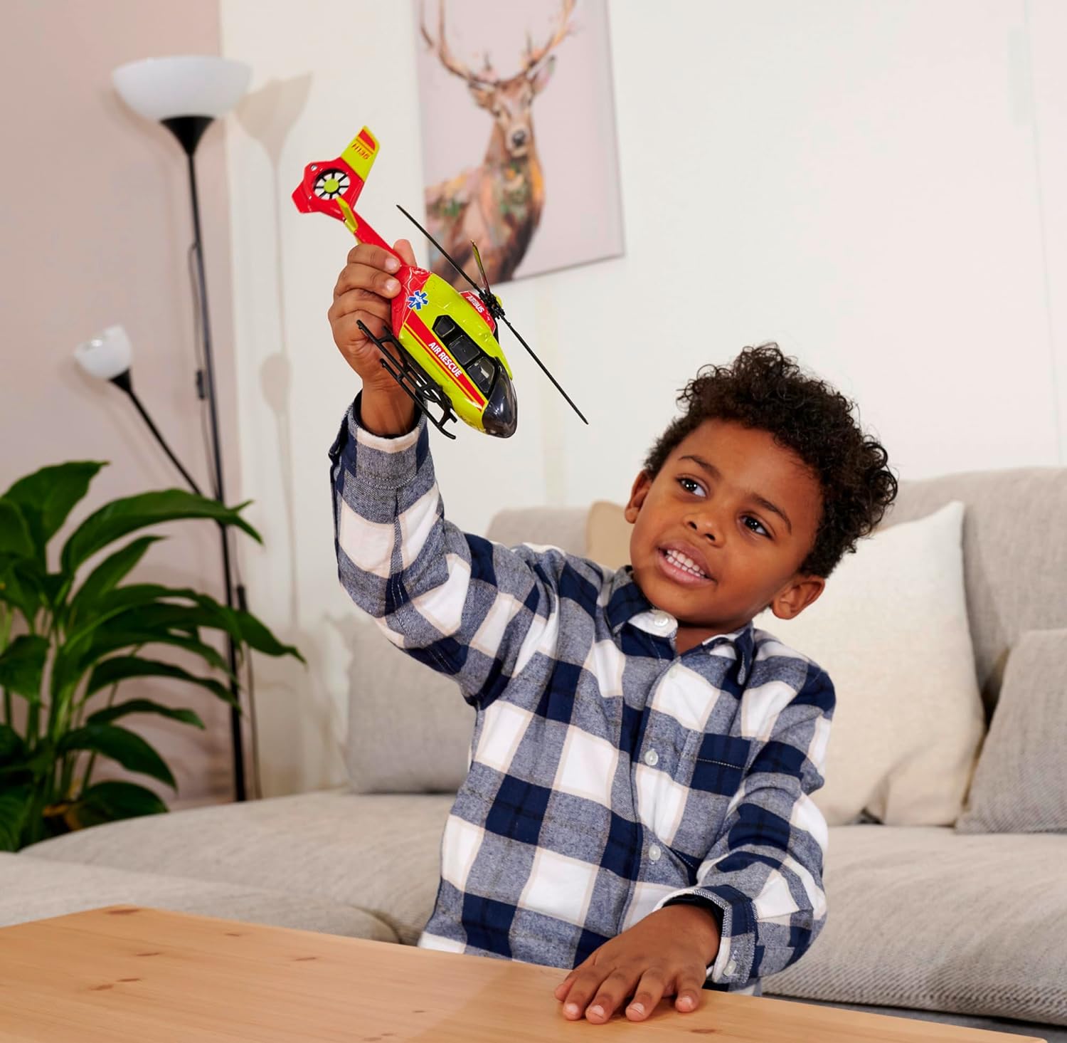 Majorette 213713002 Helikopter Toy Vehicles, red/Yellow