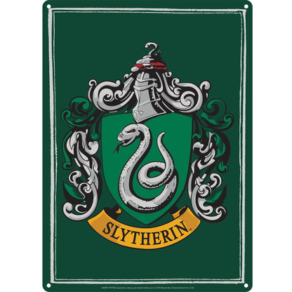 HARRY POTTER - Plaque Metal 21 X 15 - Slytherin