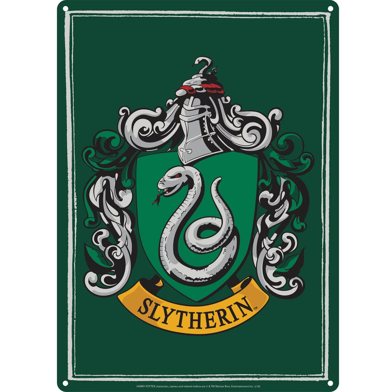 HARRY POTTER - Plaque Metal 21 X 15 - Slytherin